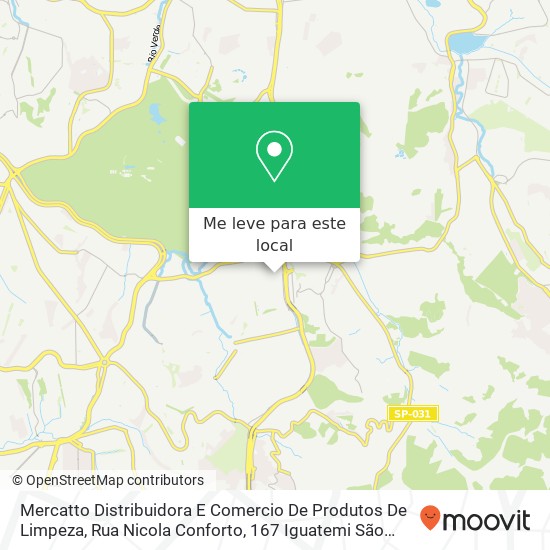 Mercatto Distribuidora E Comercio De Produtos De Limpeza, Rua Nicola Conforto, 167 Iguatemi São Paulo-SP 08371-130 mapa