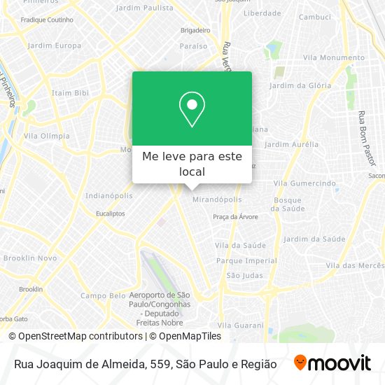 Rua Joaquim de Almeida, 559 mapa