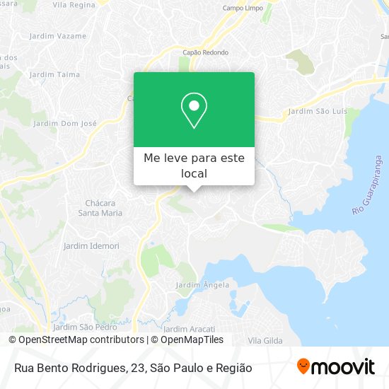 Rua Bento Rodrigues, 23 mapa