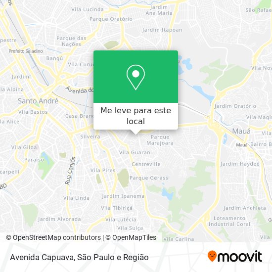 Avenida Capuava mapa