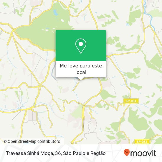 Travessa Sinhá Moça, 36, Iguatemi São Paulo-SP mapa