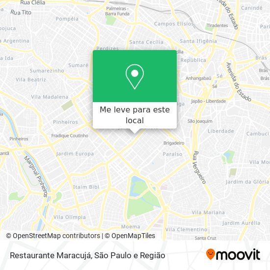 Restaurante Maracujá mapa