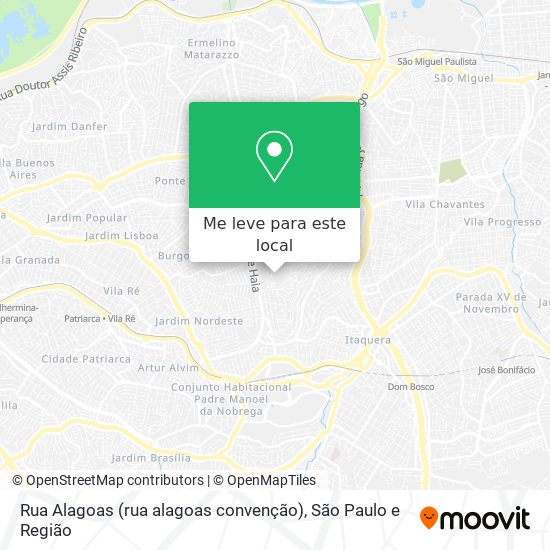 Rua Alagoas (rua alagoas convenção) mapa