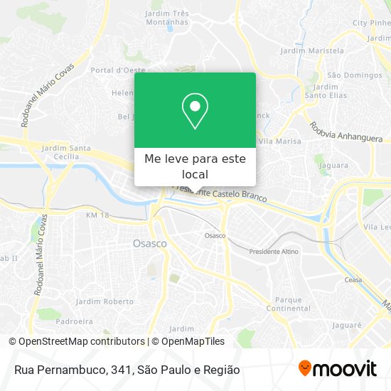 Rua Pernambuco, 341 mapa