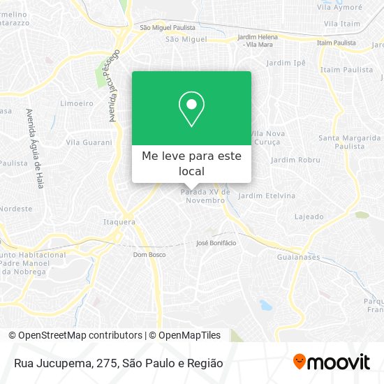 Rua Jucupema, 275 mapa