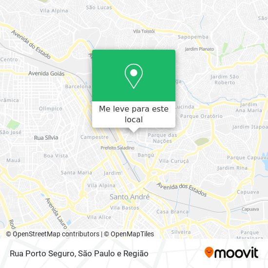 Rua Porto Seguro mapa