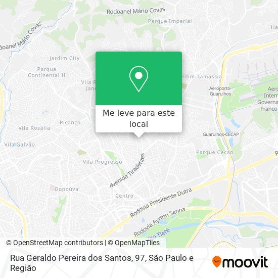 Rua Geraldo Pereira dos Santos, 97 mapa