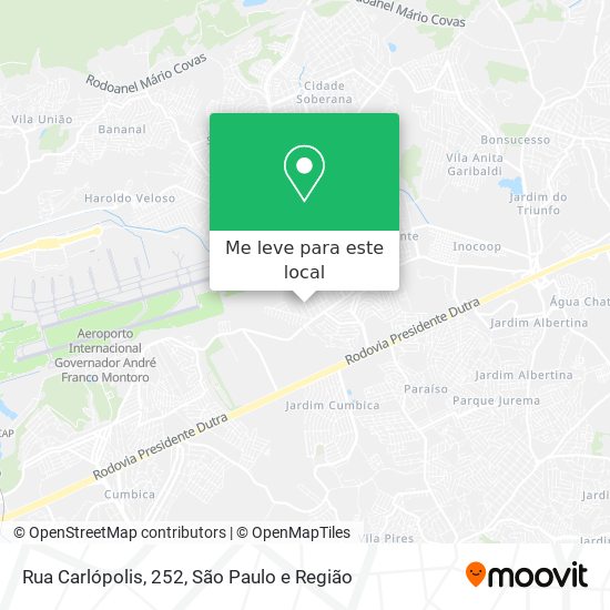 Rua Carlópolis, 252 mapa