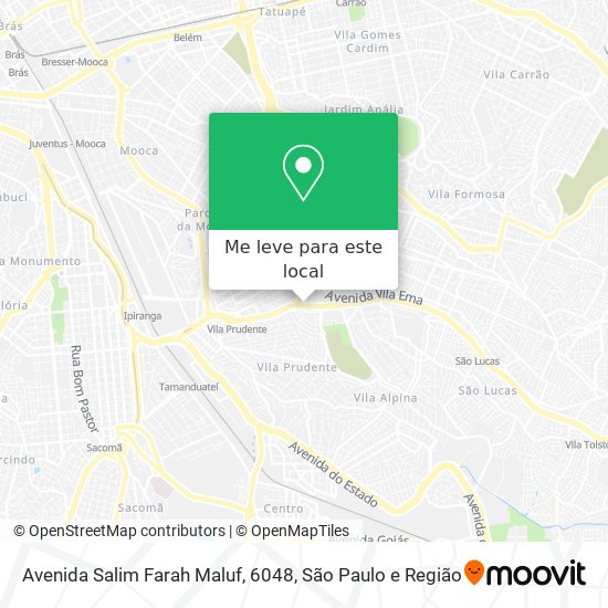 Avenida Salim Farah Maluf, 6048 mapa