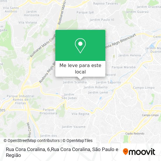 Rua Cora Coralina, 6,Rua Cora Coralina mapa