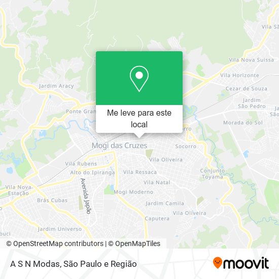 A S N Modas mapa