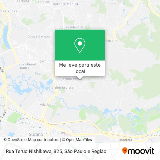 Rua Teruo Nishikawa, 825 mapa