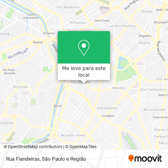 Rua Fiandeiras mapa