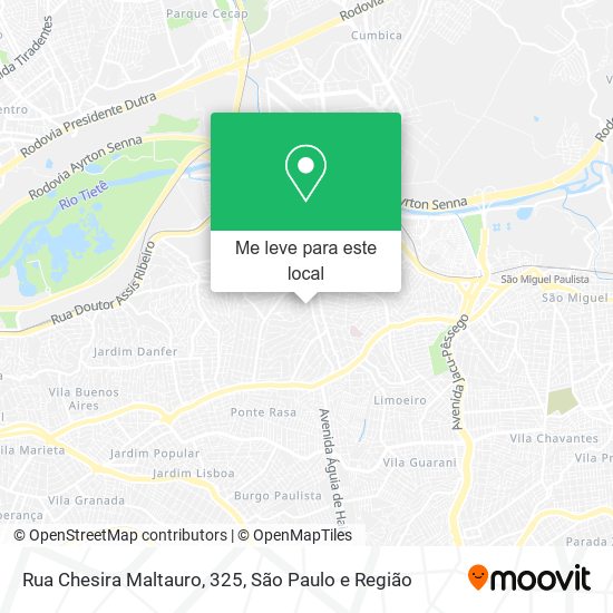 Rua Chesira Maltauro, 325 mapa