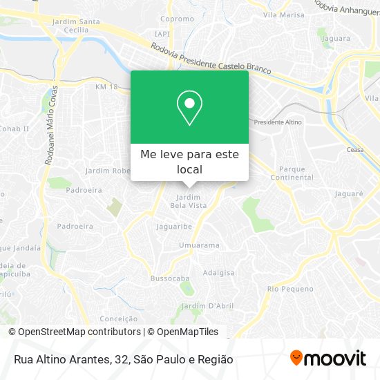 Rua Altino Arantes, 32 mapa