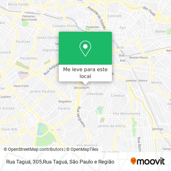 Rua Taguá, 305,Rua Taguá mapa