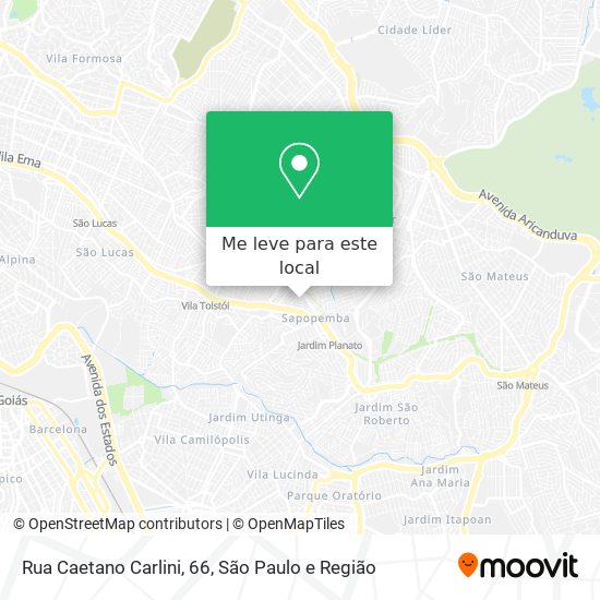 Rua Caetano Carlini, 66 mapa