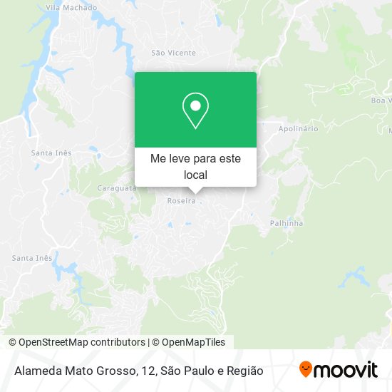 Alameda Mato Grosso, 12 mapa