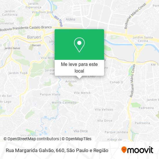 Rua Margarida Galvão, 660 mapa