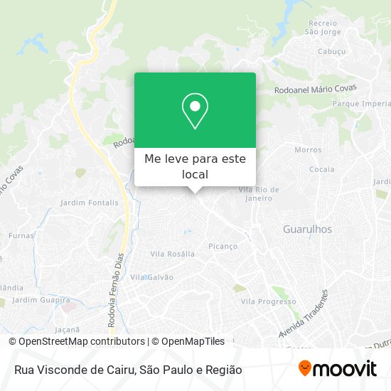 Rua Visconde de Cairu mapa