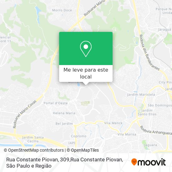 Rua Constante Piovan, 309,Rua Constante Piovan mapa