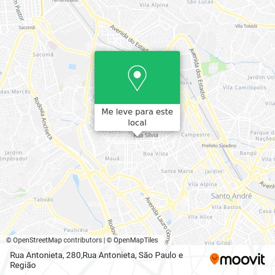 Rua Antonieta, 280,Rua Antonieta mapa