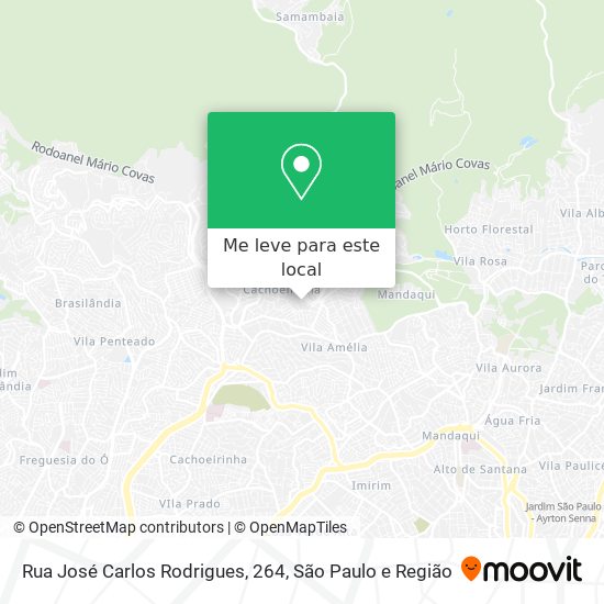 Rua José Carlos Rodrigues, 264 mapa