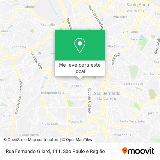 Rua Fernando Gilard, 111 mapa