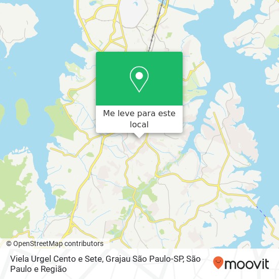 Viela Urgel Cento e Sete, Grajau São Paulo-SP mapa