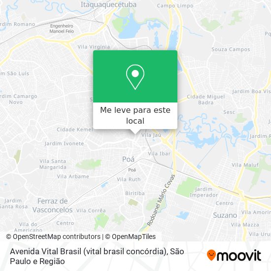 Avenida Vital Brasil (vital brasil concórdia) mapa