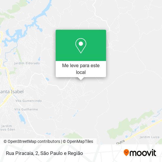 Rua Piracaia, 2, Santa Isabel-SP mapa