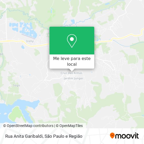 Rua Anita Garibaldi mapa