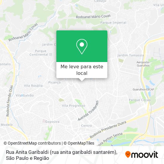 Rua Anita Garibaldi (rua anita garibaldi santarém) mapa