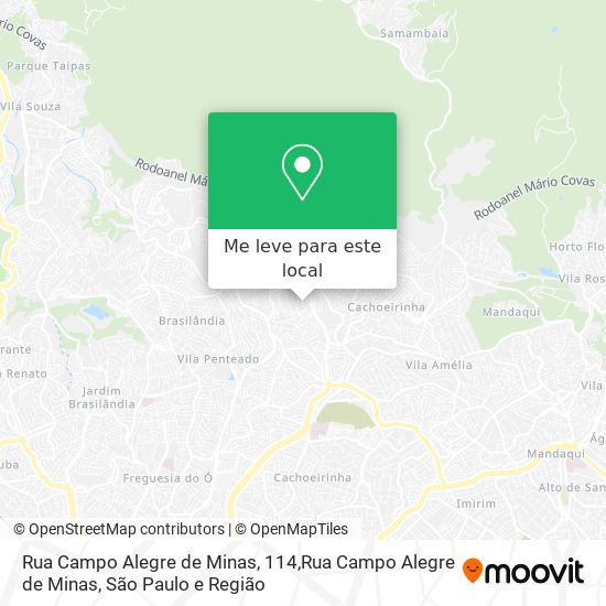 Rua Campo Alegre de Minas, 114,Rua Campo Alegre de Minas mapa