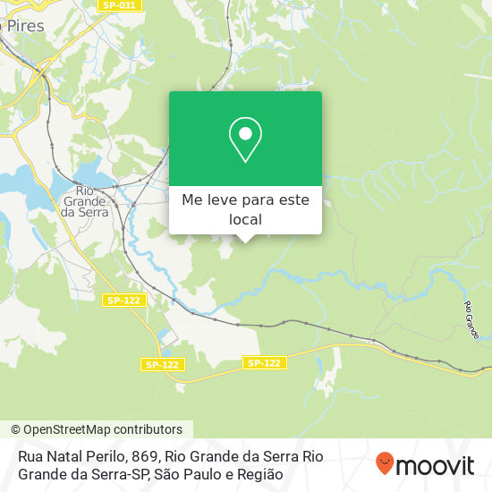 Rua Natal Perilo, 869 mapa
