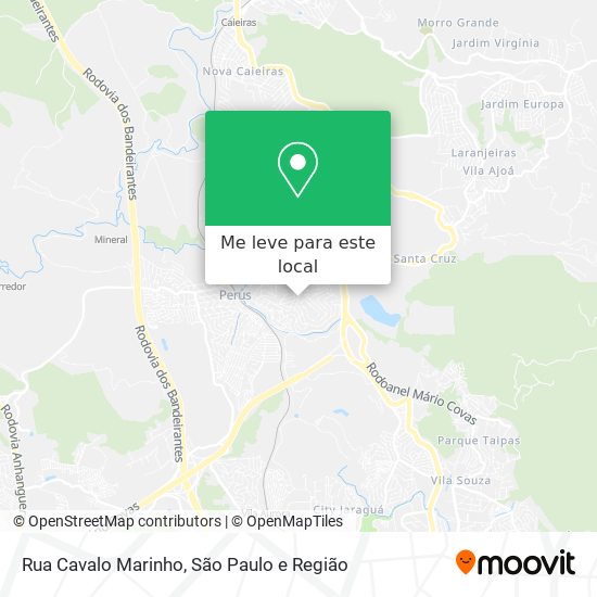 Rua Cavalo Marinho mapa