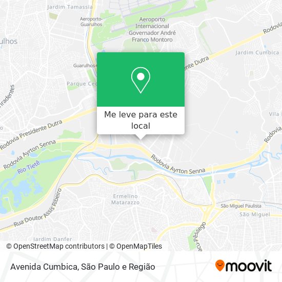 Avenida Cumbica mapa