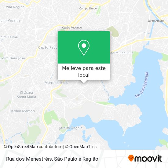 Rua dos Menestréis mapa