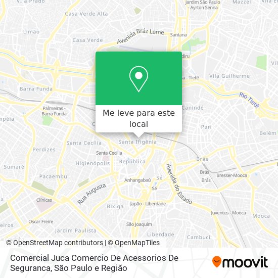 Comercial Juca Comercio De Acessorios De Seguranca mapa