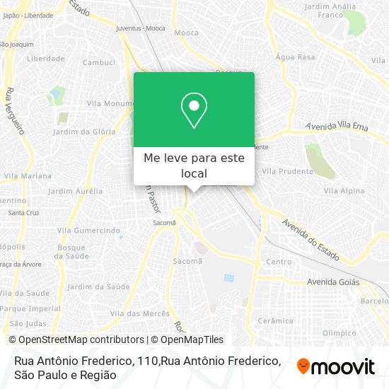 Rua Antônio Frederico, 110,Rua Antônio Frederico mapa