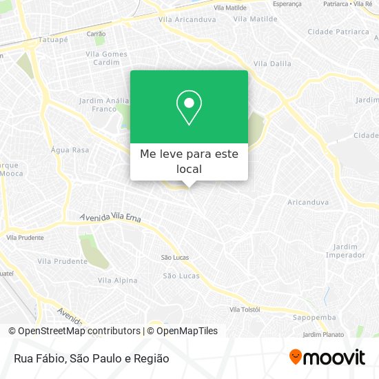 Rua Fábio mapa
