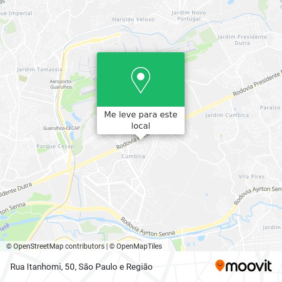 Rua Itanhomi, 50 mapa