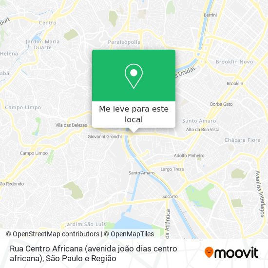 Rua Centro Africana (avenida joão dias centro africana) mapa