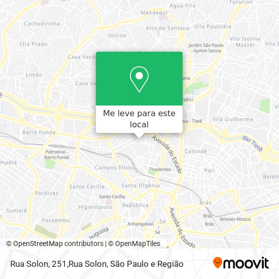 Rua Solon, 251,Rua Solon mapa