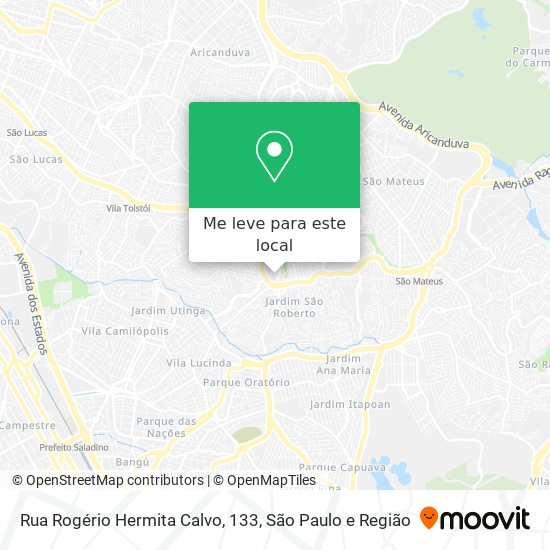 Rua Rogério Hermita Calvo, 133 mapa