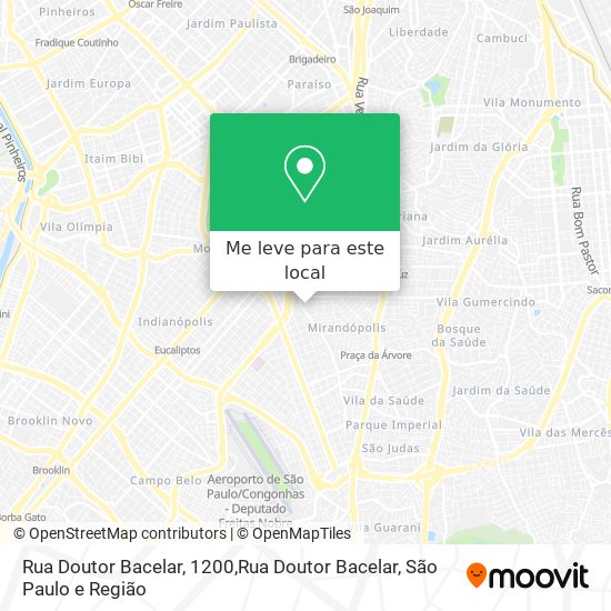 Rua Doutor Bacelar, 1200,Rua Doutor Bacelar mapa