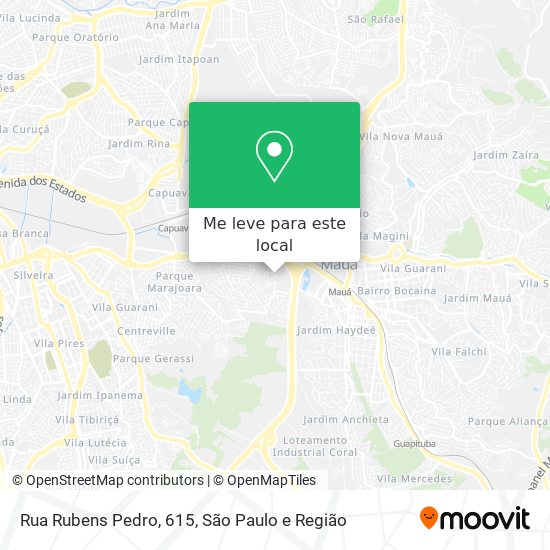 Rua Rubens Pedro, 615 mapa
