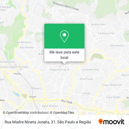 Rua Madre Nineta Jonata, 31 mapa