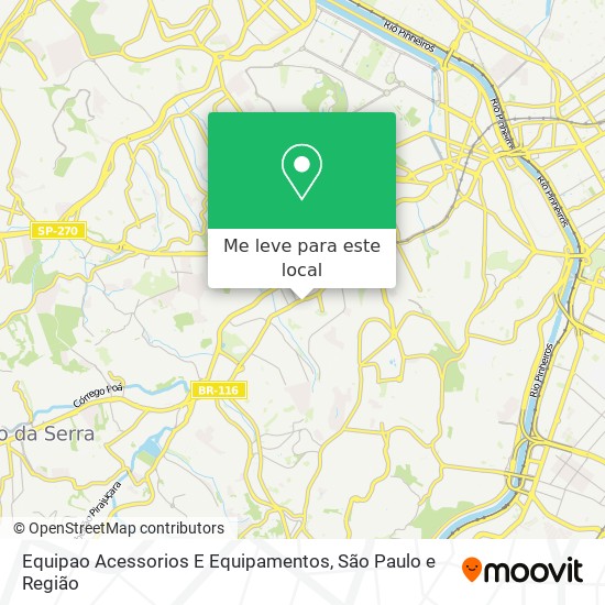 Equipao Acessorios E Equipamentos mapa