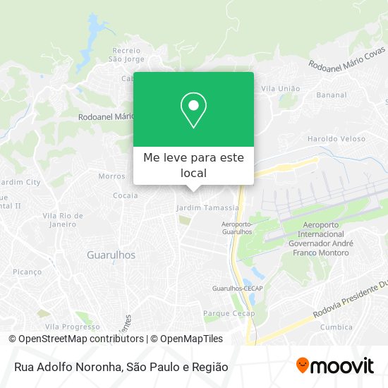 Rua Adolfo Noronha mapa